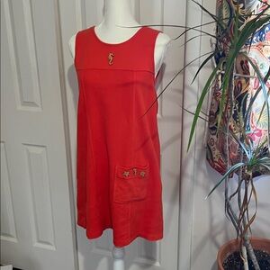 Super Cute Orang Beach Shift Dress